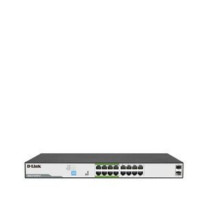D-Link DGS-F1018P-E 16 Ports Ethernet Switch - Gigabit Ethernet - 10/100/1000Base-T, 1000Base-X - 2 Layer Supported - Modu