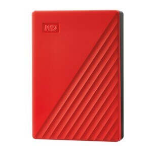 WD My Passport WDBPKJ0050BRD-WESN 5 TB Portable Hard Drive - External - Red - USB 3.0 - 256-bit Encryption Standard - Retail
