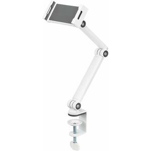 Neomounts DS15-545WH1 Clamp Mount for Tablet - White - Landscape/Portrait - Height Adjustable - 1 Display(s) Supported - 4