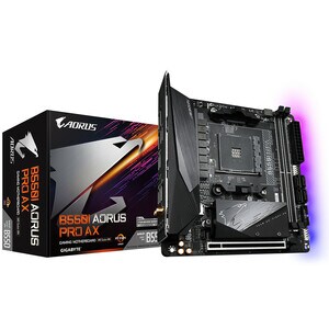 GIGABYTE Ultra Durable B550I AORUS PRO AX Desktop Motherboard - AMD B550 Chipset - Socket AM4 - Mini ITX - Ryzen 3, Ryzen 