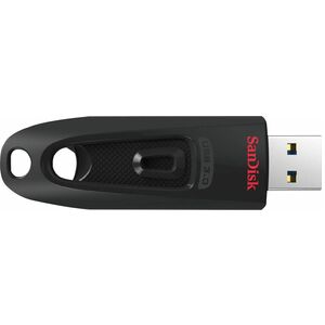 SanDisk Ultra 64 GB USB 3.0 Type A Flash Drive - Blue - 128-bit AES - 130 MB/s Read Speed - 5 Year Warranty - 1