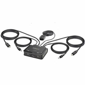 StarTech.com C2-D46-UC2-CBL-KVM. Tastatur Porttyp: USB, Maus-Porttyp: USB, Video Porttyp: DisplayPort. Maximale Auflösung: