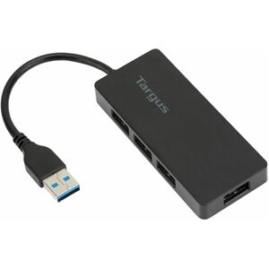 Targus ACH154 USB Hub - USB 3.0 - Black - 4 Total USB Port(s) - 4 USB 3.0 Port(s) - PC, Mac