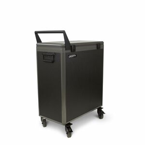 Dicota Charging Cart - 60 kg Load Capacity - 4 Casters - Aluminium - 63.30 cm (24.92") Width x 36.30 cm (14.29") Depth x 8