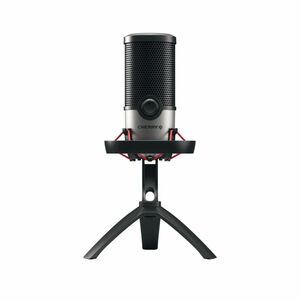 CHERRY UM 6.0 Advanced Com fios Microfone - Prata, Preto - 2.50 m - 20 Hz para 20 kHz - Omnidirecional - USB 2.0