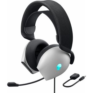 Alienware AW520H Wired On-ear Stereo Gaming Headset - Dark Side of the Moon - Binaural - Ear-cup - 32 Ohm - 20 Hz to 40 kH