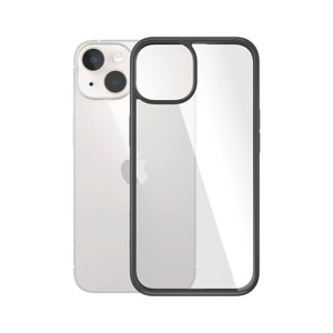 PanzerGlass ClearCase Hülle für Apple iPhone 14, iPhone 13 Smartphone - Schwarz - Anitbakteriell, Sturzsicher, Stoßfest, K