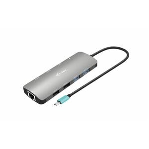 i-tec USB Type C Docking Station for Notebook, Tablet, Monitor - Grey - 2 Displays Supported - 4K, Full HD, QHD - 3840 x 2