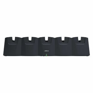 Jabra DIV905 Dock Cradle für Headset - 5 Steckplatz/-plätze - Ladefunktion - Synchronisierfähigkeit - USB Typ-B - Schwarz