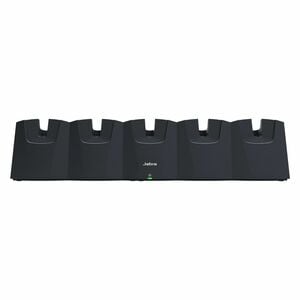 Jabra DIV905 Docking Cradle for Headset - 5 Slot - Charging Capability - Synchronizing Capability - USB Type B - Black