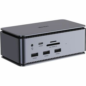LINDY DST-Pro USB-Typ C Docking Station für Notebook, Tablet, Smartphone, Kopfhörer, Desktop-PC - Speicherkartenleser - SD
