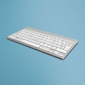 R-Go Compact Break ergonomic keyboard, QWERTY (US) - bluetooth, white