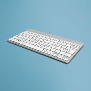 R-Go Compact Break ergonomic keyboard, QWERTY (UK) - bluetooth, white