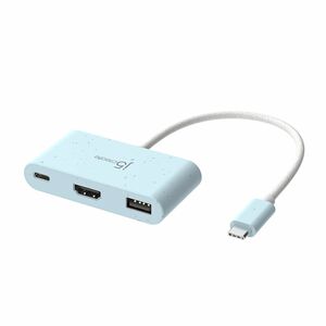 j5create USB Type C Docking Station - 1 Displays Supported - 2 x USB Ports - 1 x USB Type-A Ports - USB Type-A - 1 x USB T
