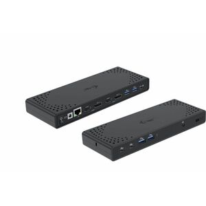 i-tec USB 3.2 Gen 1 (3.1 Gen 1) Type-C Docking Station for Monitor, Tablet, Notebook - Black - 2 Displays Supported - 4K, 