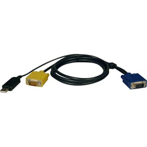 Tripp Lite series P776-006 1.83 m KVM Cable - 1 - First End: 1 x 15-pin HD-15 - Male - Second End: 1 x 15-pin HD-15 - Male