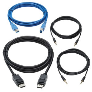 DISPLAYPORT KVM CABLE KIT 4K DP USB 3.2 3.5 MM 3.05 M