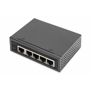 Digitus PoE Extender - 1 x 10/100/1000Base-T Input Port(s) - 4 x 10/100/1000Base-T Output Port(s) - 60 W - Grey