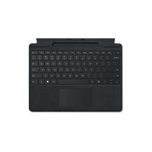 Microsoft Signature Keyboard/Cover Case for 33 cm (13") Microsoft Surface Pro X, Surface Pro 8 Tablet - Black - Alcantara 