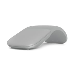 Microsoft Arc Touch Mouse - Bluetooth - BlueTrack - 2 Button(s) - Light Grey - Wireless