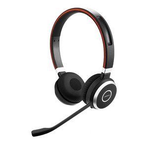 Jabra Evolve 65 Wireless Over-the-head Stereo Headset - Black - Binaural - Ear-cup - 3000 cm - Bluetooth - Noise Cancellin