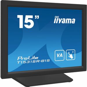 Moniteur LED à écran tactile iiyama ProLite T1531SR-B1S 15" Classe - 4:3 18 ms - 38,1 cm (15") Viewable - Dalle Tactile Ré