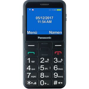 Panasonic KX-TU155 Feature Phone - 5.8 cm (2.3") TFT LCD 240 x 320 - 64 MB RAM - 2G - Black - Bar - 2 SIM Support - SIM-fr