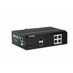 D-Link DIS-F200G DIS-F200G-6PS-E 4 Ports Manageable Ethernet Switch - Gigabit Ethernet - 10/100/1000Base-T, 1000Base-X - 2
