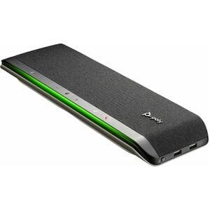 Poly Sync 60 Wired/Wireless Bluetooth Speakerphone - Silver - 6 x Bi-directional Microphone(s) - 50 mm Speaker(s)