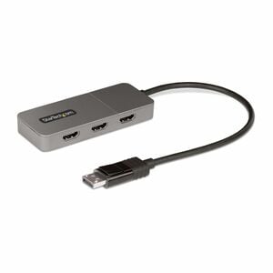 StarTech.com Signalverteiler - Plastik - 4096 x 2160 - DisplayPort - 3 x HDMI Aus - USB