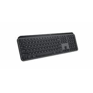 Logitech MX Keys S 键盘 - 实际大小 - 无线 连接 - C型 USB 接口 - 英文 - 灰 - 膜/剪刀 按键开关 - 蓝牙 - 10 m - 108 Key(s) - Windows 10, Windows 11, m