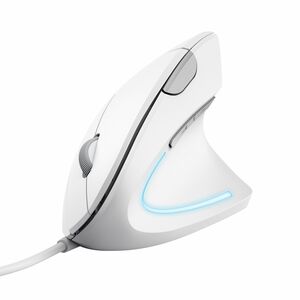 Trust Verto Maus - USB 2.0 - Optisch - 6 Taste(n) - Weiß - Kabel - 1600 dpi Auflösung - Scroll-Rad - Groß Hand-/Handfläche