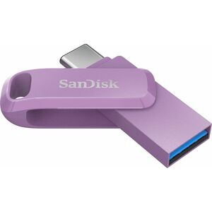 SanDisk Ultra Dual Drive Go 64 GB USB 3.1 (Gen 1) Type A, USB 3.1 (Gen 1) Type C Flash Drive - Lavender - 150 MB/s Read Sp