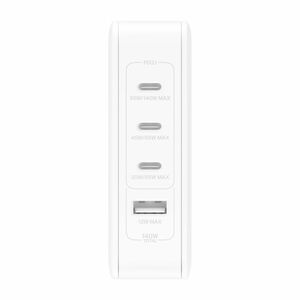 Belkin BoostCharge Pro 140 W AC Adapter - Universal Adapter - For iPad, MacBook, iPhone - White