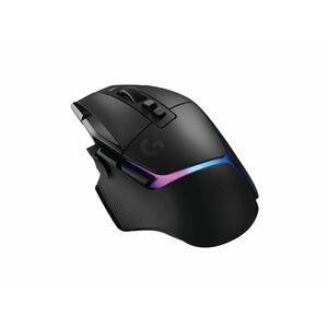 Logitech G G502 X PLUS 游戏鼠标 - A 型 USB - 光学机械 - 13 按钮 - 13 可编程按钮 - 黑 - 无线 - 可充电 - 25600 dpi - 右旋转