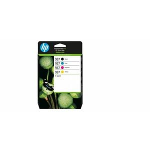 HP 937 Original Standard Yield Inkjet Ink Cartridge - Combo Pack - CMYK - 4 Pack - 1250 Pages