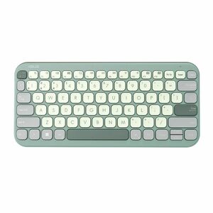 Asus Marshmallow KW100-GTL Keyboard - Compact - Wireless Connectivity - Green Tea Latte - Scissors Keyswitch - Bluetooth -