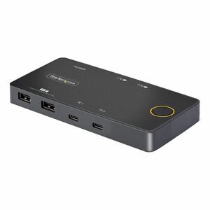 StarTech.com KVM Switchbox - 2 Computer(s) - 1 Local User(s) - 4K - 4096 x 2160 - 6 x USB - USB 2.0 - 1 x HDMI