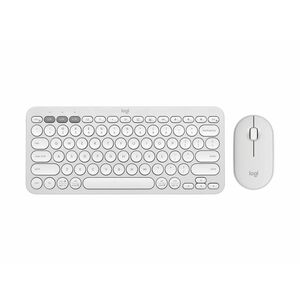 Logitech Pebble 2 Combo 键盘鼠标 - 英文 - A 型 USB 无线 蓝牙 键盘 - 键盘/键盘颜色: 白 - A 型 USB 无线 蓝牙 鼠标 - 光学 - 4000 dpi - 滚轮 - 指点设备颜色: 白 - 显示