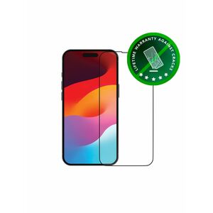dbramante1928 ApS eco-shield 9H Plastic Screen Protector for iPhone 15 Plus - Black Edge - 30 / Carton - For OLED iPhone 1