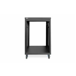 Digitus 16U Geschlossener Schrank Rackschrank für Ausrüstungsrack, Networking457,80 mm Regaltiefe - Schwarz - Blech - 136 