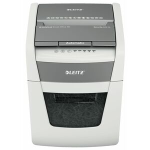 Leitz IQ Autofeed 50X Paper Shredder - Continuous Shredder - Cross Cut - 6 Per Pass - for shredding Credit Card, Paper Cli