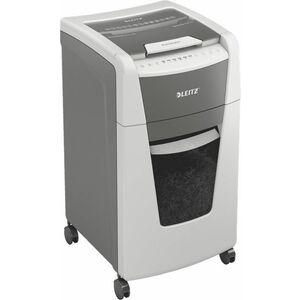 Leitz IQ Autofeed 300 Paper Shredder - Micro Cut - 8 Per Pass - for shredding Staples, Paper Clip, Paper - 2 mm x 15 mm Sh