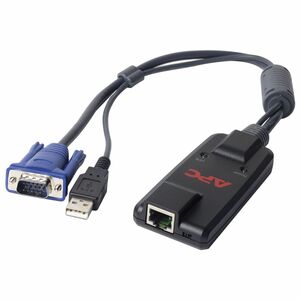APC KVM Cable - 1 Each - Cable for Keyboard/Mouse, KVM Switch - First End: 1 x 15-pin HD-15 - Male, 1 x USB Type A - Male 