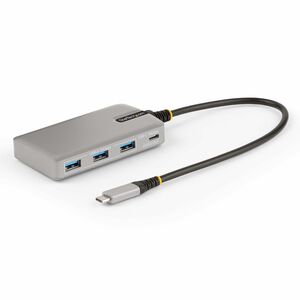 StarTech.com USB Hub - USB 3.2 (Gen 2) Type C - Portable - Space Gray - UASP Support - 5 Total USB Port(s) - PC, Mac, Chro