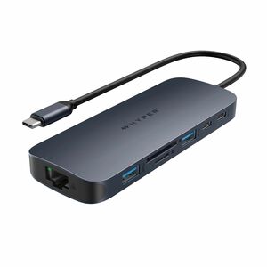 Targus HyperDrive HD4006GL USB-Typ C Docking Station - Ladefunktion - Speicherkartenleser - SD, microSD - Blau - 2 Unterst