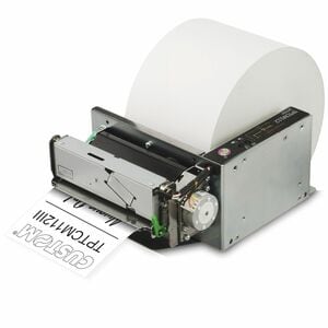 Custom TPTCM112III Kiosk, Banking Direct Thermal Printer - Monochrome - Receipt Print - USB - Serial - With Cutter - 203 dpi