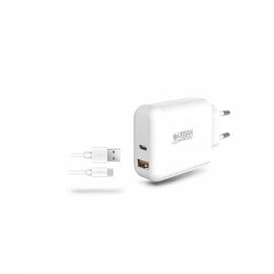 CARGADOR USB-C 45W Y USB-A 18W CABLE 1M USB-A A USB-C