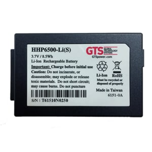 GTS HHP6500-LI(S) Battery - Lithium Ion (Li-Ion) - For Mobile Computer - Battery Rechargeable - 3.7 V DC - 2300 mAh Shelf 