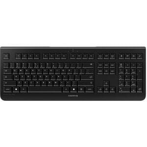CHERRY KW 3000 Keyboard - Full-size - Wireless Connectivity - USB 2.0 Type A Interface - English (US) - Black - Rubber Dom